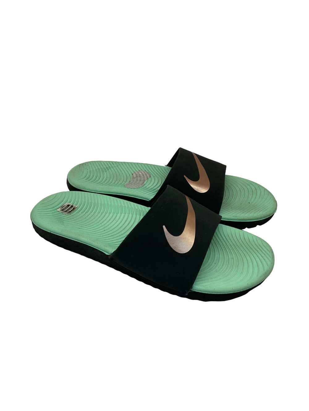 Nike Unisex Kawa “Joy Together” (GS) Slides 819352-010 Mint/Bronze Size 5Y